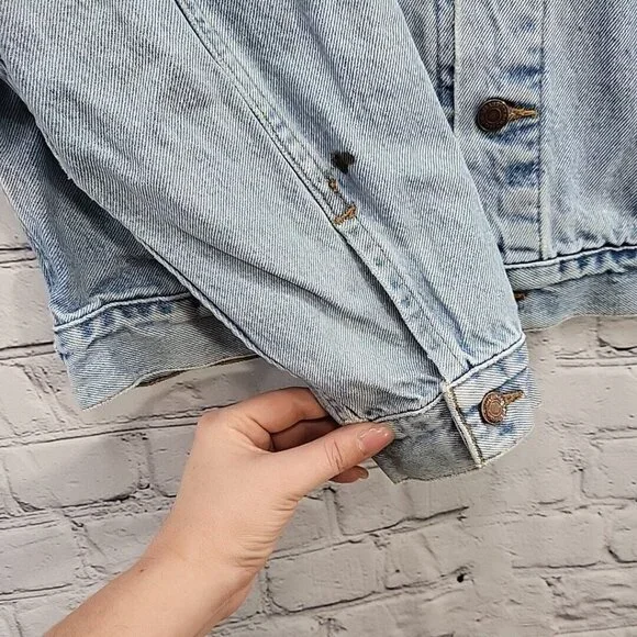 Vintage 90s Levis 70507 Jean Jacket Mens M Denim Classic Fit Trucker Flawed